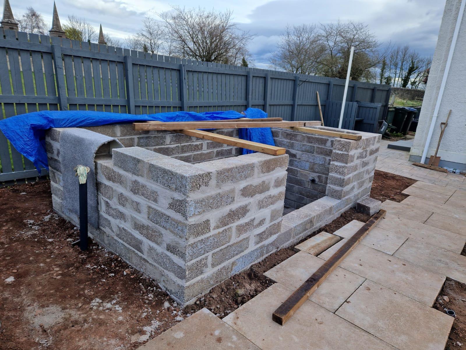 Blockwork Pond Build